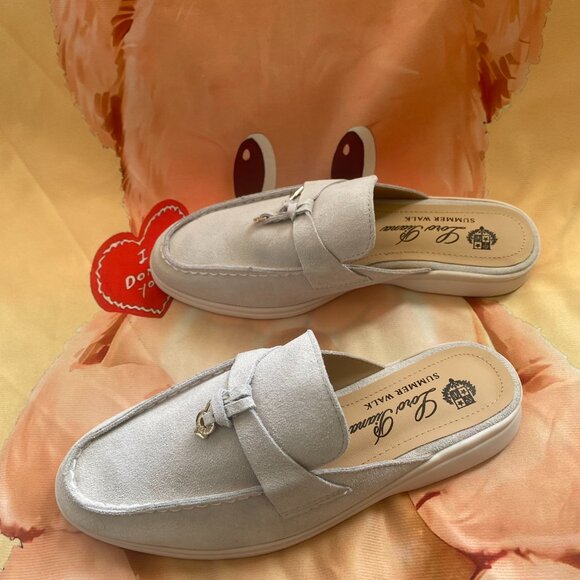 Loro Piana summer white slippers for ladies - Picture 6 of 6